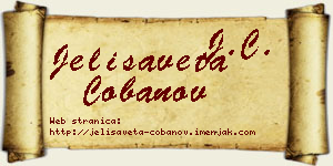 Jelisaveta Čobanov vizit kartica